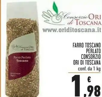 Conad Consorzio ori di toscana Farro Toscano Perlato 1000 G(ml) offerta
