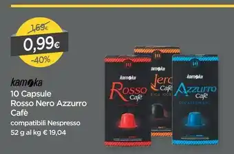 DPiù Kamoka Nero / Rosso/ Azzurro Cafe offerta