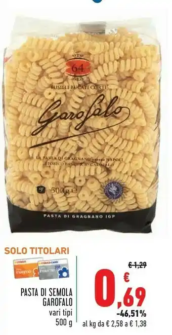 Conad Margherita Garofalo Pasta di semola offerta