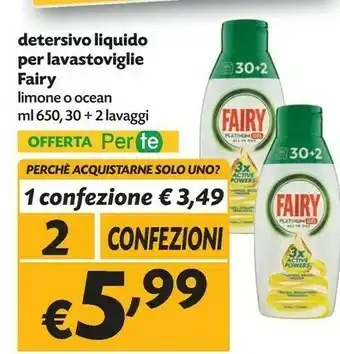 Pam Fairy Detersivo Liquido Per Lavastoviglie offerta