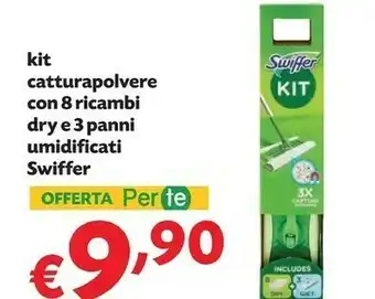 Pam Swiffer Kit Catturapolvere Con 8 Ricambi Dry E 3 Panni Umidificati offerta