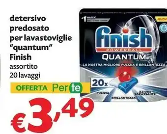 Pam Finish Detersivo Predosato Per Lavastoviglie Quantum offerta