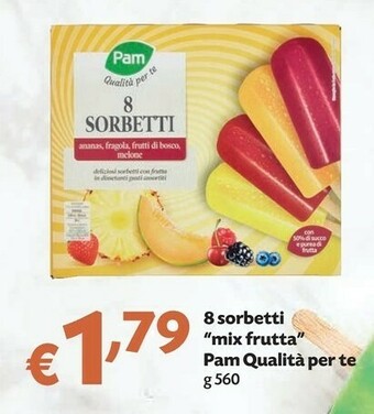 Pam 8 Sorbetti Mix Frutta offerta