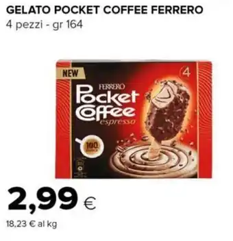 Tigre Ferrero Gelato Pocket Coffee 4 pezzi gr 164 offerta