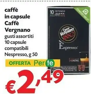 Pam Intenso Vergnano Caffe In Capsule offerta