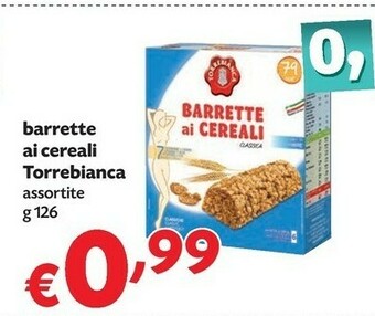 Pam Torrebianca - Barrette Ai Cereali Classica 126 G(ml) offerta