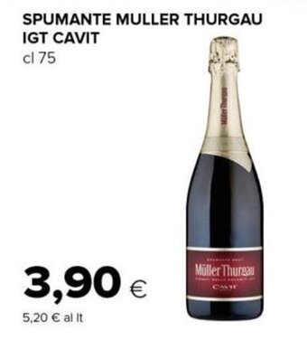Tigre Spumante Muller Thurgau IGT Cavit cl 75 offerta
