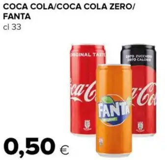 Tigre Coca Cola/Coca Cola Zero/Fanta cl 33 offerta