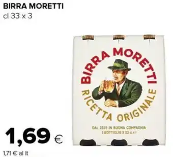 Tigre Birra Moretti cl 33x3 offerta
