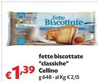 Pam Cellino Fette biscottate offerta