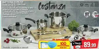Satur Costanza Batteria pentole offerta
