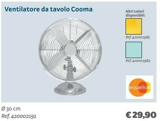 Bricocenter Ventilatore da tavolo Cooma offerta