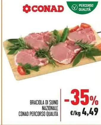 Conad Conad Braciole Di Suino Nazionale Percorso Qualita offerta