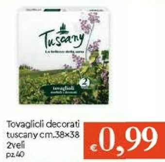 Galassia Tuscany Tovaglioli Decorati offerta