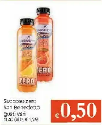 Galassia San Benedetto Succoso Zero offerta