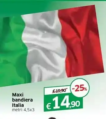 Galassia Maxi Bandiera Italia offerta