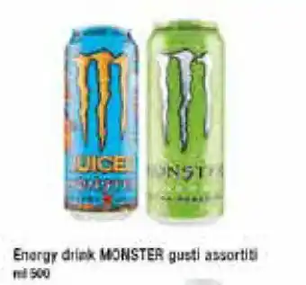 Famila Monster Energy drink gusti assortitit ml 500 offerta