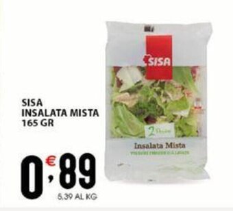 Sisa Sisa Insalata Mista 165 gr offerta