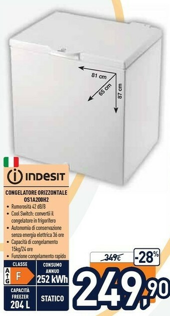 Unieuro Indesit OS 1A 200 H 2 Libera Installazione F offerta