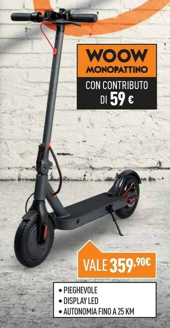 Unieuro Smartway WOOW Monopattino Elettrico offerta