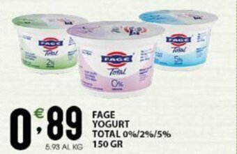 Sisa Fage Yogurt Total 0%/2%/5% 150 gr offerta