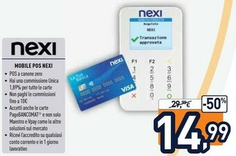 Unieuro Nexi Discover Mobile POS Lettore Di Schede Bianco Micro-USB offerta