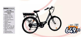 Unieuro Momodesign City E-Bike A Pedalata Assistita Venezia offerta