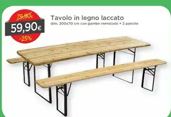 DPiù Tavolo In Legano Laccato offerta
