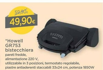 DPiù Howell GR753 Bistecchiera offerta