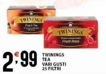 Sisa Twinings Tea vari gusti 25 filtri offerta