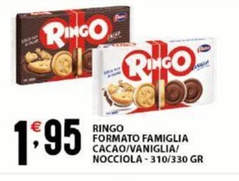 Sisa Ringo Formato Famiglia Cacao/Vaniglia/Nocciola 310/330 gr offerta