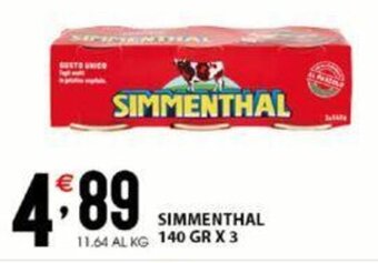 Sisa Simmenthal 140 gr x 3 offerta
