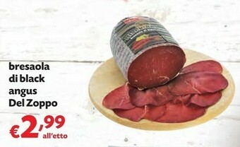 Pam Del zoppo Bresaola Di Black Angus offerta