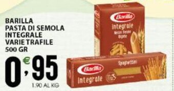 Sisa Barilla Pasta di Semola Integrale varie trafile 500 gr offerta