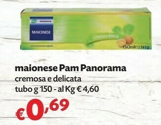 Pam Pam Panorama Maionese Cremosa E Delicata offerta