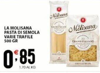 Sisa La Molisana Pasta di semola varie trafile 500 gr offerta
