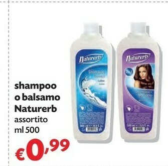 Pam Naturerb Shampoo O Balsamo offerta