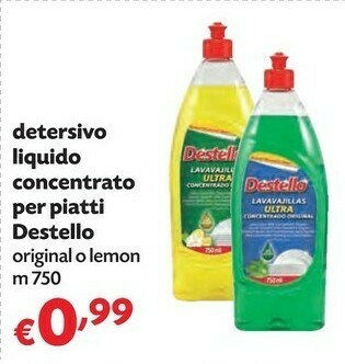 Pam Destello Detersivo Liquido Concentrato Per Piatti offerta