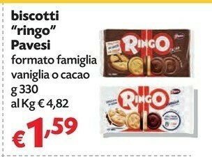 Pam Pavesi Biscotti Ringo offerta