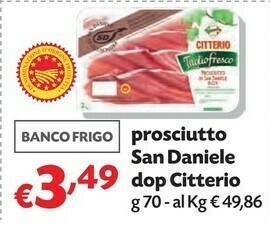 Pam Citterio Prosciutto San Daniele Dop offerta