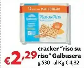 Pam Galbusera Cracker Integrali Con Riso Riso Su Riso offerta