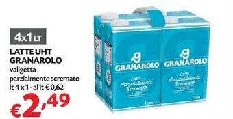 Pam Granarolo Latte Parzialmente Scremato A Lunga Conservazione offerta