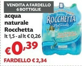 Pam Rocchetta Acqua Naturale offerta