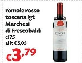 Pam Frescobaldi Rèmole Rosso Toscana Igt offerta