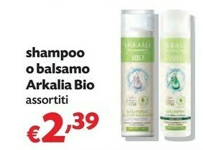 Pam Arkalia Bio Shampoo O Balsamo offerta