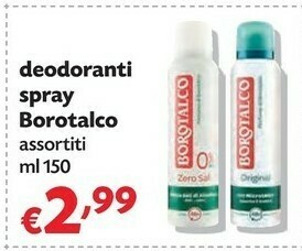 Pam Borotalco Original Unisex Deodorante Spray 150 Ml offerta