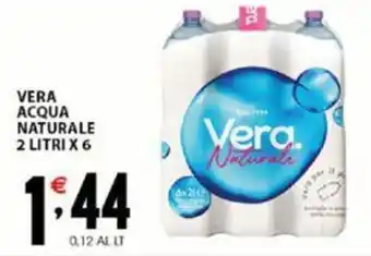 Sisa Vera Acqua Naturale 2 litri x 6 offerta