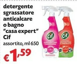 Pam Cif Detergente Sgrassatore Anticalcare O Bagno Casa Expert offerta