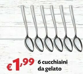 Pam 6 Cucchiaini Da Gelato offerta