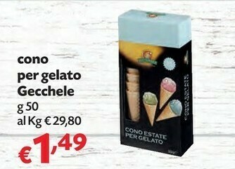 Pam Gecchele Cono Per Gelato offerta